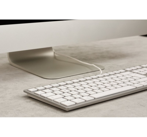 CHERRY KC 6000C FOR MAC keyboard Universal USB QWERTZ German Silver