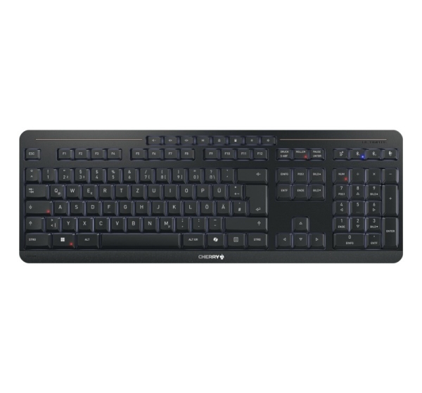 CHERRY Stream ultimate keyboard Home/Office USB + RF Wireless + Bluetooth QWERTZ German Black