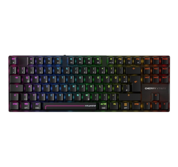CHERRY MX 8.2 Pro TMR Wireless keyboard Gaming USB + RF Wireless + Bluetooth QWERTZ German Black