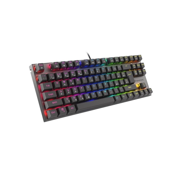 GAMING KEYBOARD GENESIS THOR 303 TKL CZ/SK RGB BACKLIGHT MECHANICAL RED BLACK HOT SWAP