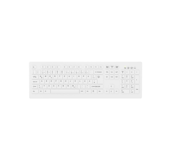 Contour Design Active Key Contour ClassicClean Medical Keyboard Removable Cover Full-Size Wireless White DE C8100