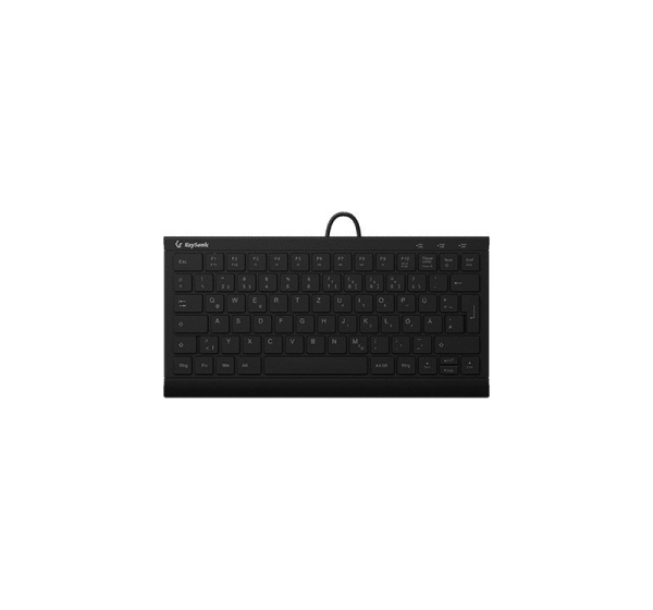 KeySonic KSK-5011ELC (DE) keyboard Home USB QWERTZ German Black