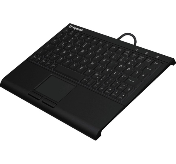 KeySonic KSK-3211ELU (DE) keyboard Home USB QWERTZ German Black