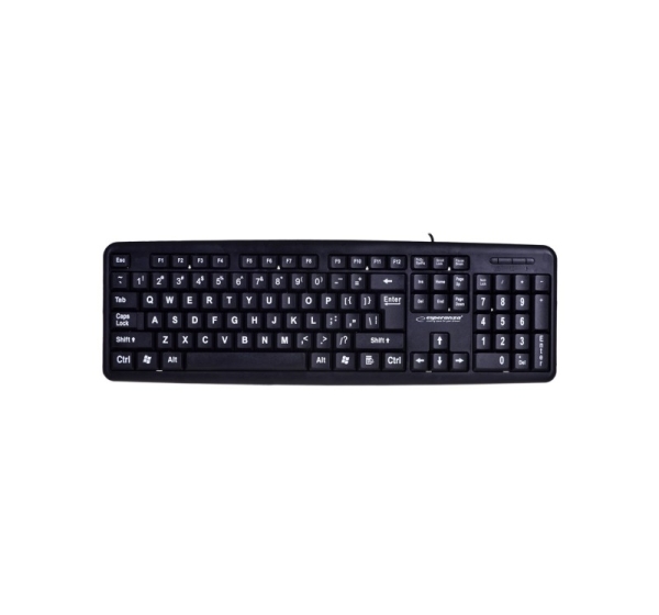 Esperanza EK129 keyboard USB QWERTY UK English Black