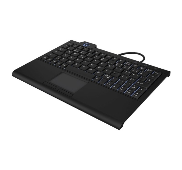 KeySonic KSK-3210ELU (DE) keyboard Home USB QWERTZ German Black