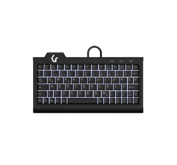 KeySonic KSK-3010ELC (DE) keyboard Home USB QWERTZ German Black