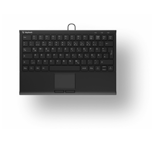 KeySonic KSK-5211ELU (DE) keyboard Home USB QWERTZ German Black