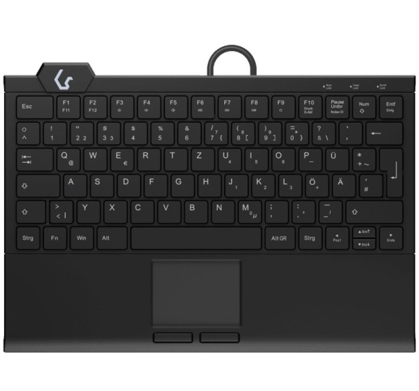 KeySonic KSK-5210ELU (DE) keyboard Home USB QWERTZ German Black