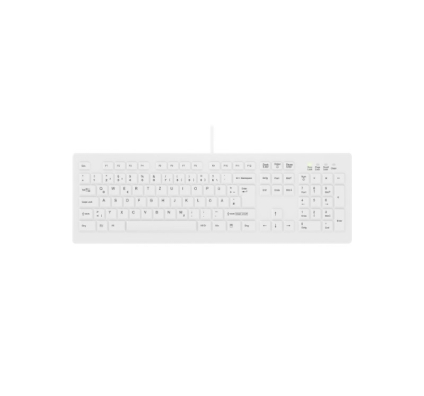 Contour Design Active Key Contour ClassicClean Medical Keyboard IP68 Full-Size Wired White DE C8100