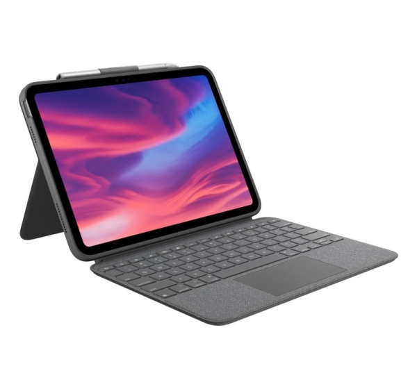 Logitech Combo Touch QWERTY US International Smart Connector Gray