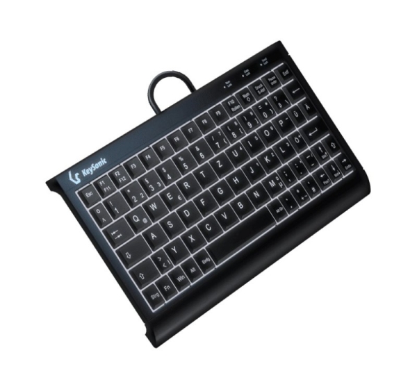 KeySonic KSK-3011ELC (DE) keyboard Home USB QWERTZ German Black