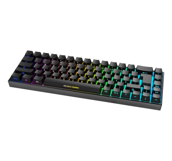 Deltaco Gaming GAM-100-DE keyboard USB + RF Wireless + Bluetooth QWERTZ German Black