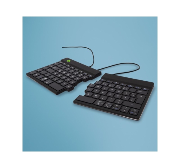 R-Go Tools Ergonomic keyboard R-Go Split Break v2 with break software, ergonomic split keyboard, QWERTZ (DE), Wired, black