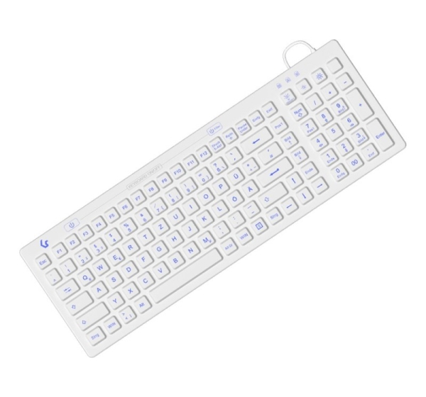 KeySonic KSK-6031INEL-Wh (DE) keyboard Industrial USB QWERTZ German White