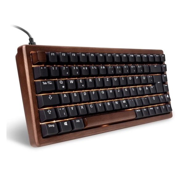 Sharkoon 100068081 keyboard Home USB QWERTZ German Black, Wood