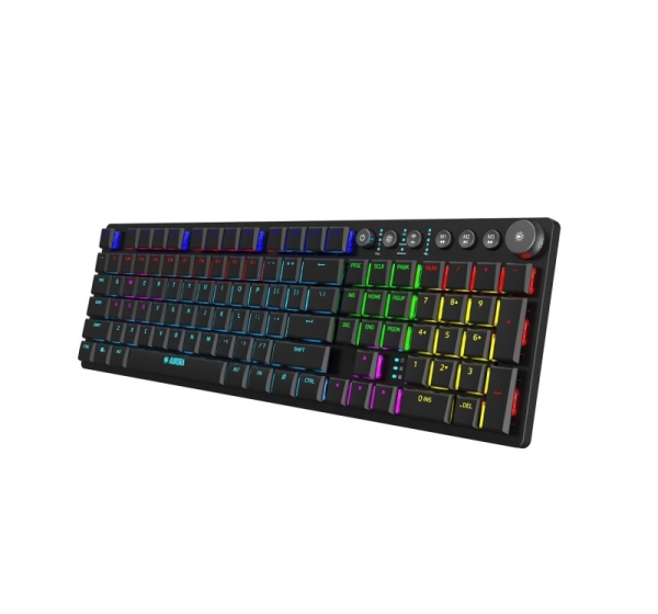 iBox AURORA K-6 keyboard Universal RF Wireless + Bluetooth QWERTY English Black