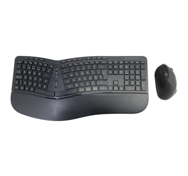 Conceptronic ORAZIO ERGO Wireless Ergonomic Keyboard & Mouse Kit, Portuguese layout