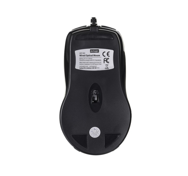 Activejet AMY-083 Mouse wired USB (optical; 1000 DPI; black)