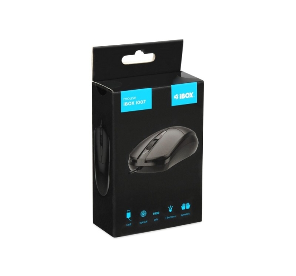 iBOX i010 Rook wired optical mouse, black