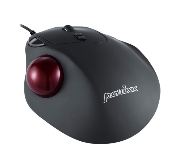 Perixx PERIMICE 517 Wired Mouse Laser Trackball 34mm Black