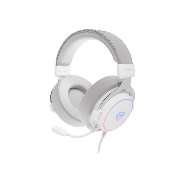 GENESIS Neon 764 White Headset Wired Head-band Gaming USB Type-A