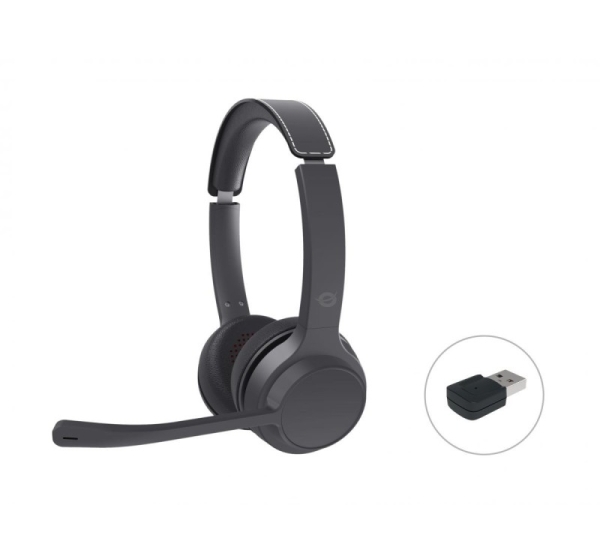 Conceptronic POLONA04BA Bluetooth Stereo Headset with USB Audio Adapter