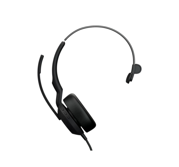 Jabra Evolve2 50 Headset Wired Head-band Office/Call center USB Type-C / USB Type-A Bluetooth Black
