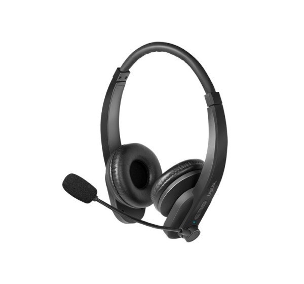 LogiLink BT0060 headphones/headset Wireless Head-band Office/Call center Bluetooth Black