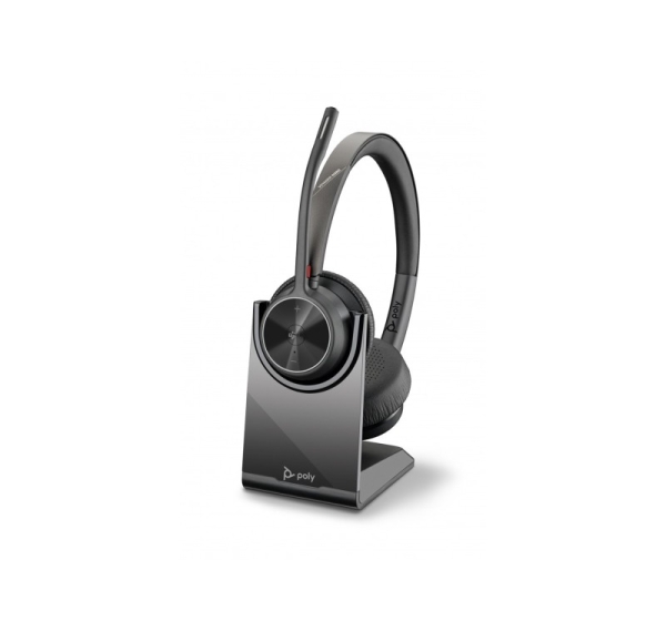 HP Poly Voyager 4320 Microsoft Teams Certified Headset +BT700 dongle +Charging Stand