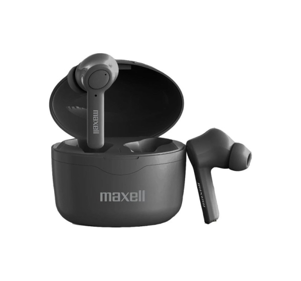 Maxell Bass 13 Sync Up Wireless Bluetooth In-Ear Headphones with Charging Case Black