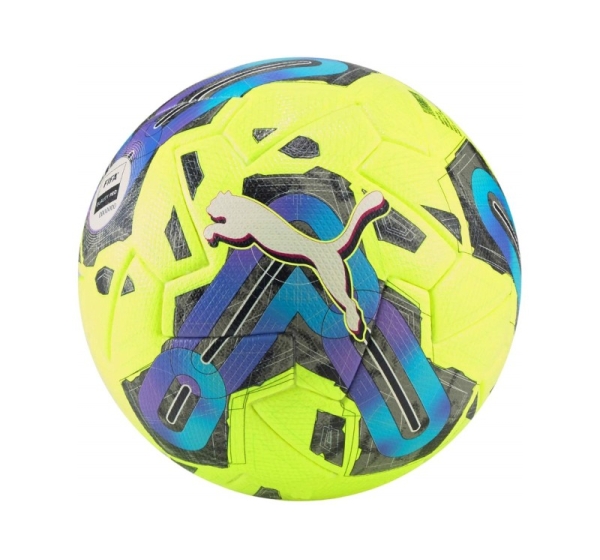 Piłka nożna Puma Orbita 1 TB FIFA Quality Pro żółto-niebiesko-czarna 83774 02 5