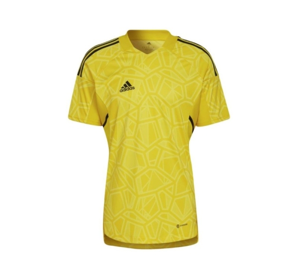 adidas Men's Condivo 22 Goalkeeper Jersey Short Sleeve Yellow HF0138
