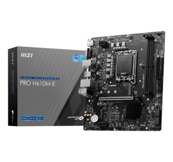 MSI PRO H610M-E motherboard Intel H610 LGA 1700 micro ATX