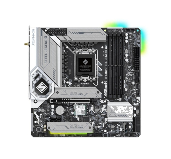 Asrock B760M Steel Legend WiFi Intel B760 LGA 1700 micro ATX