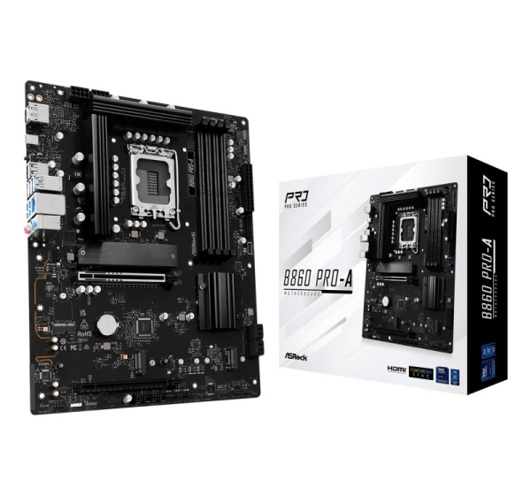 Asrock B860 Pro-A Intel B860 LGA 1851 (Socket V1) ATX