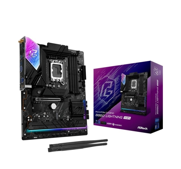 Asrock B860 Lightning WiFi Intel B860 LGA 1851 (Socket V1) ATX
