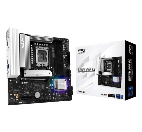 Asrock B860M Pro RS Intel B860 LGA 1851 (Socket V1) micro ATX