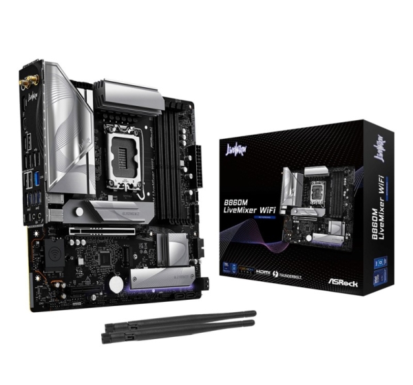 Asrock B860M LiveMixer WiFi Intel B860 LGA 1851 (Socket V1) micro ATX