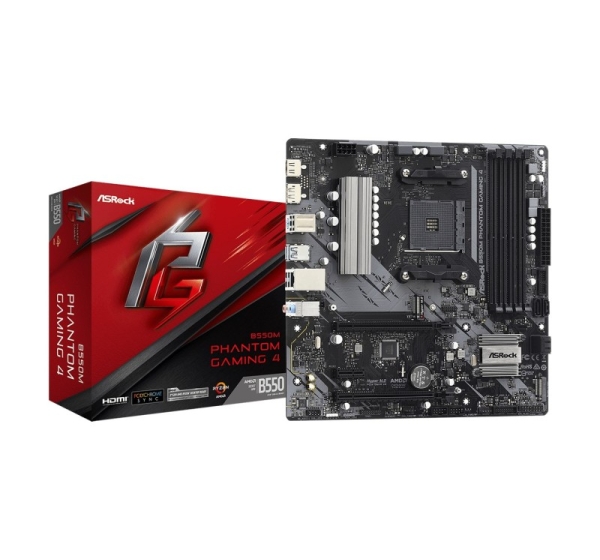 Asrock B550M Phantom Gaming 4 Socket AM4 micro ATX AMD B550
