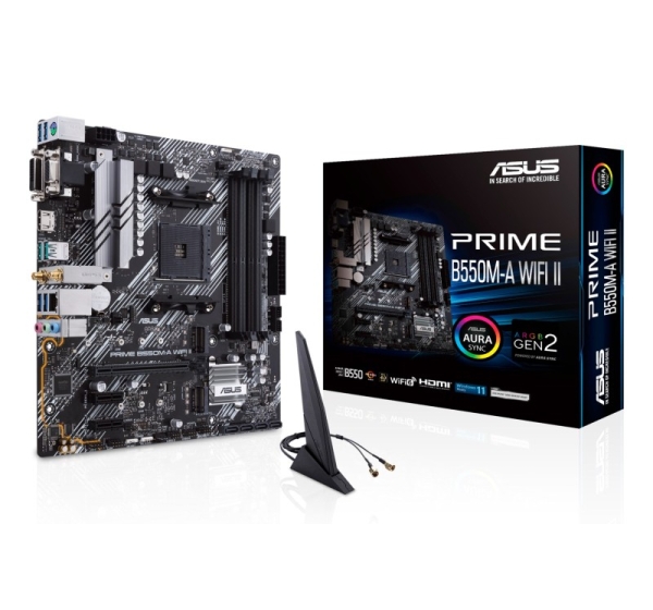 ASUS PRIME B550M-A WIFI II AMD B550 Socket AM4 micro ATX