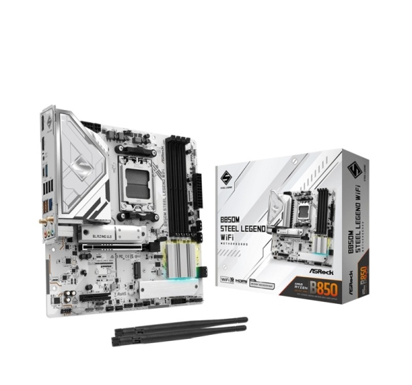 Asrock B850M Steel Legend WiFi AMD B850 Socket AM5 micro ATX