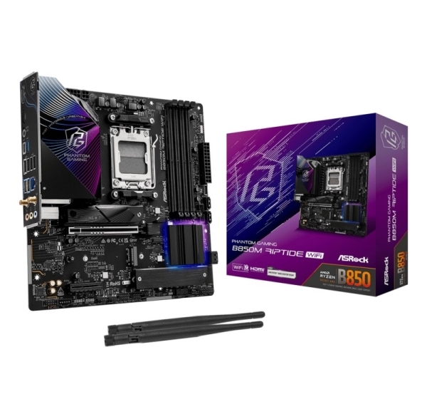 Asrock Phantom Gaming B850M Riptide WiFi AMD B850 Socket AM5 micro ATX