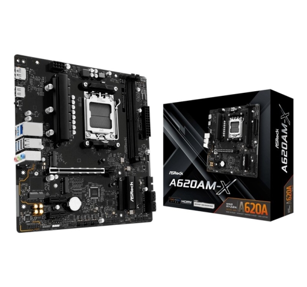 Asrock A620AM-X motherboard AMD A620 Socket AM5 micro ATX