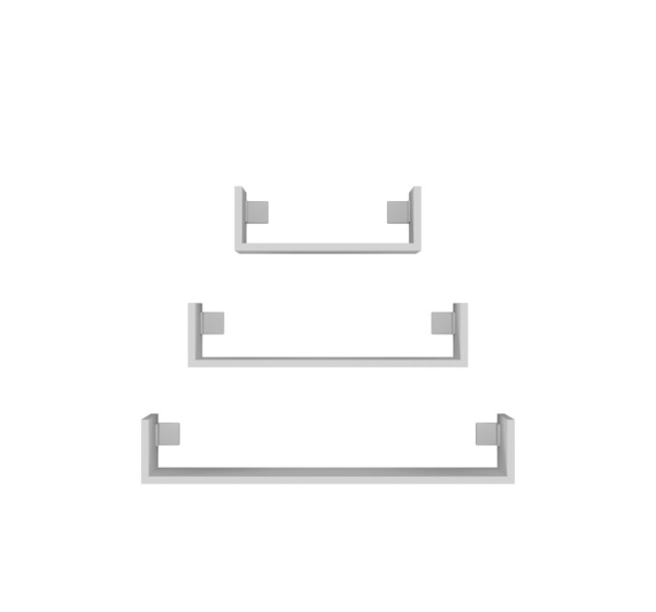 Topeshop MOBI 3P BIEL shelve Floating shelf Wall mounted Particle board White