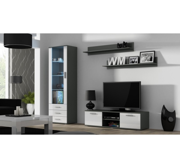 Cama set of two shelves 125cm SOHO grey matte