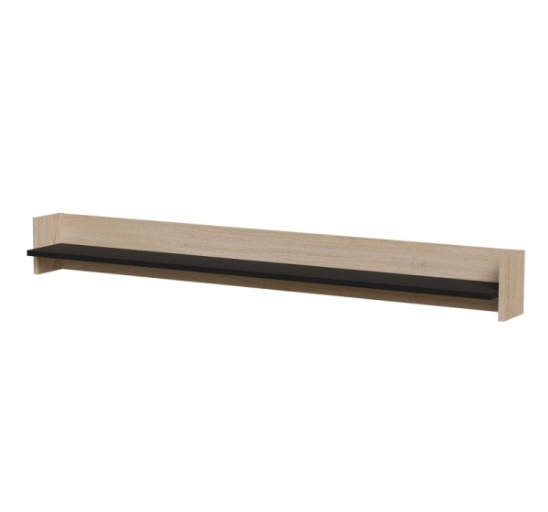 Cama Shelf PORTO 150x18x16.5 oak/black