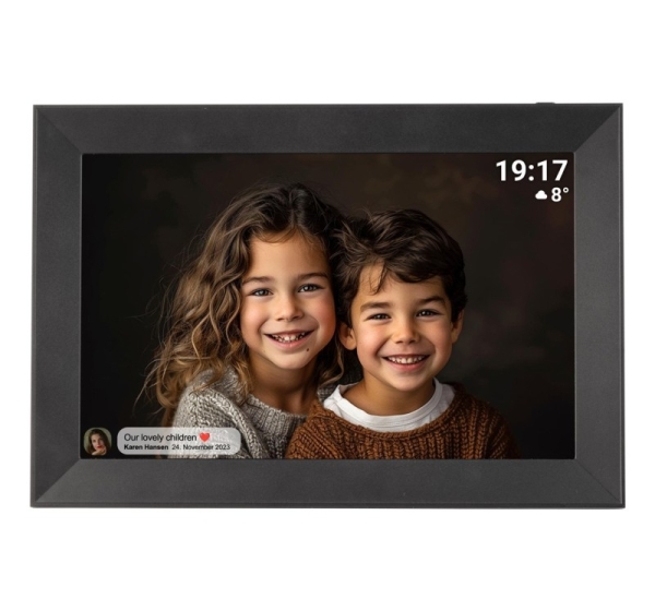 Denver PFF-1012 digital photo frame Black 25.6 cm (10.1") Touchscreen Wi-Fi