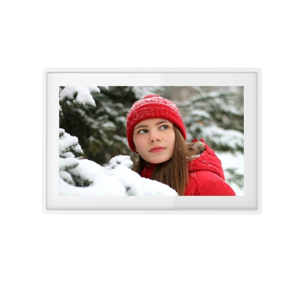 Denver PFF-1021 digital photo frame White 25.6 cm (10.1") Touchscreen Wi-Fi