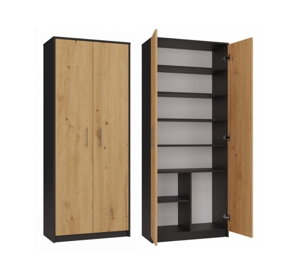 Topeshop OLIV 2D ANT/ART KPL office bookcase
