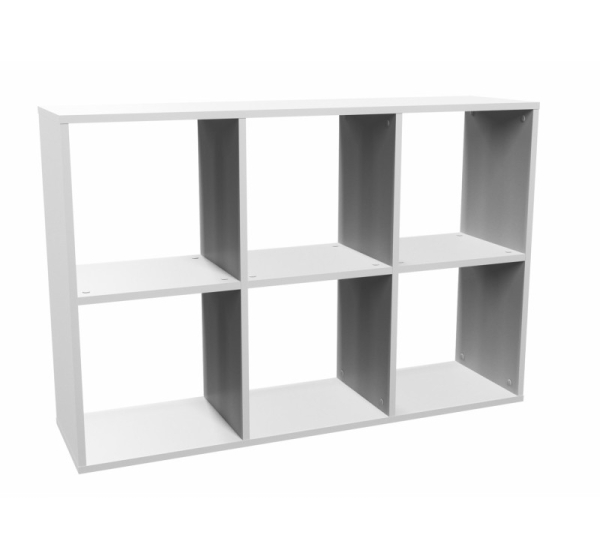 Topeshop MALAX 2X3 BIEL living room bookcase